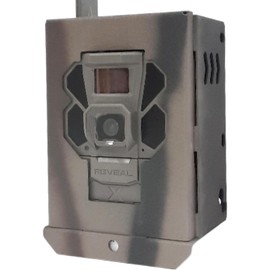 Steel Security Lock Box Compatible with Tactacam Reveal PRO 3.0 and Reveal X 3.0 Wireless Live View Security Trail Cameras Includes Adjustable Python Locking Cable