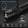 TrixHub Rechargeable Flashlights 2 Pack, Super Bright High Lumens Flash