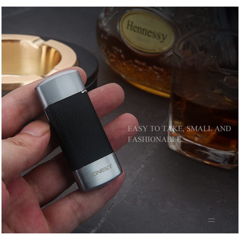 Slim Soft Flame Lighter, Cigar Butane Torch Lighter, Refillable Lighter