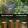 SIEDiNLAR Solar Post Lights Outdoor Glass LED Fence Cap Light