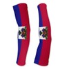 ScudoPro Haiti Flag Compression Arm Sleeves UV Protection Unisex -
