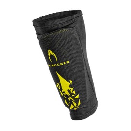 HO Soccer Unisex Youth Rebel Shin Pads with Stockings, Black, XS