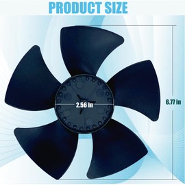 W10156818 Refrigerator Condenser Fan Blade Replacement AP4323896 W10162928 Compatible with Whirlpool Kenmore Sears