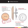 Steinberg14 Wooden Air Diffuser - 4 Inch Universal Supply and