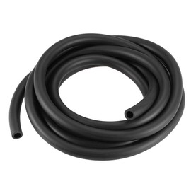sourcing map Lubricating Oil Hose, 8mm(5/16") ID x 12mm(15/32") OD 8.2Ft/2.5M Rubber Water Hose Pipe Tubing Black
