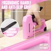 EZUVITA Light Duty Staple Gun for Wood, Pink Upholstery Staple