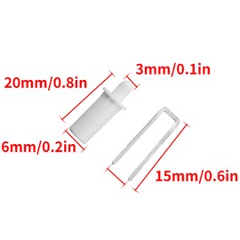 Surf turtle Shutter Repair Pins 20PCS Spring Loaded Shutter Pins with 20 Tilt Rod Louvers Staples,Movable Blade Repair Parts
