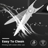 1 Pack Sharp Kitchen Scissor Set with Magnetic Holder, Heavy