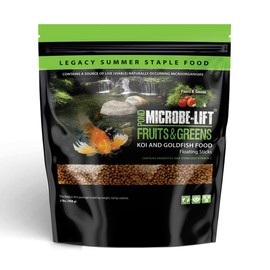 MICROBE-LIFT MLLFGMD Fruits and Greens Floating Fish Food Sticks for Ponds, Water Gardens, and Fountains, Safe for Live Goldfish and Koi, 2 Pounds