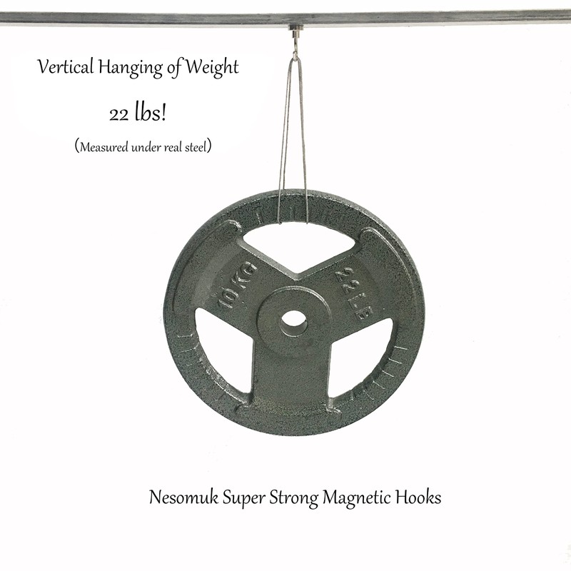Neosmuk 22lb+ Extra Strong Magnet with Hook for Fridge,Heavy Duty