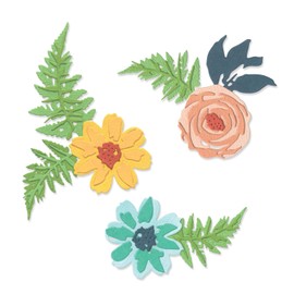 Sizzix Thinlits Flower and Fern Die Set, Multi-Colour, One Size