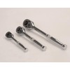 FLZOSPER 1/4" Drive Socket Ratchet Wrench,6" Quick-Release Composite Offset Ratchet,