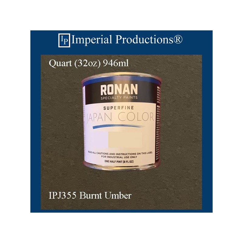 Ronan Paint Japan Colors J355 Burnt Umber Quart (32oz) 946ml