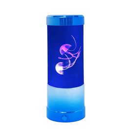 Wireless Express LuminaJellyfish Mood Lamp with LED Lights - Realistic Jellyfish Motion, Multi-Color Changing LED Modes, Auto Shut Off (Blue)
