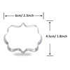 WJSYSHOP Rectangle Plaque Shape Cookie Cutter