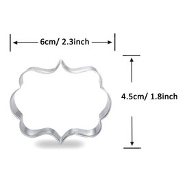 WJSYSHOP Rectangle Plaque Shape Cookie Cutter
