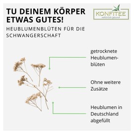 Konfitee Hay Flower Blossoms 100 g, Organic Bath Tea for Seated Bath, Gently Dried, Natural Product Made from Hay Flowers, Free from Additives and Flavourings, Vegan & Gluten-Free, Premium Quality