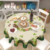 Granbey St. Patrick's Day Tablecloth Round - Spring Shamrock Table