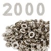 Emoshayoga Pack of 2000 Eyelets 6 mm for Eyelet Pliers
