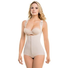 Just Us Store Fajate CYSM Ultra Compression Posture Corrector Latex Body Shaper (Medium, Black)