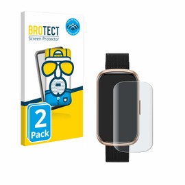 BROTECT Full Cover Protective Film Matt for Ruxingx Fitness Tracker 1.47 Inch (Pack of 2) - Full Screen Screen Protector Film, 3D Curved, Anti-Reflective