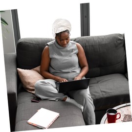 Healvian 1pc Comfortable Silk Sleeping Hat Supple Bonnet for Hair Care Lightweight Travel Accessory for Hair Prevents Pillowcase Stains for All Ages Reusable Design