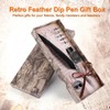 Classical Retro Fountain Pen Feather Dip Pen Writing Pen Gift