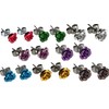 Rose Rose Earrings, 8 Colors, Binaural (2 Pieces) Studs for