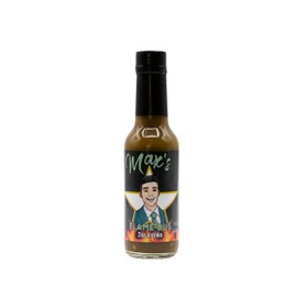 Max Flame-ous Jalapeño Hot Sauce - Earthy & Zesty | Mild 2/5 Heat | Perfect for Topping Eggs & Pork | Cooking | Best, Young, Unique Flavor, Tasty | Gift | 5 Fl Oz Glass Bottle