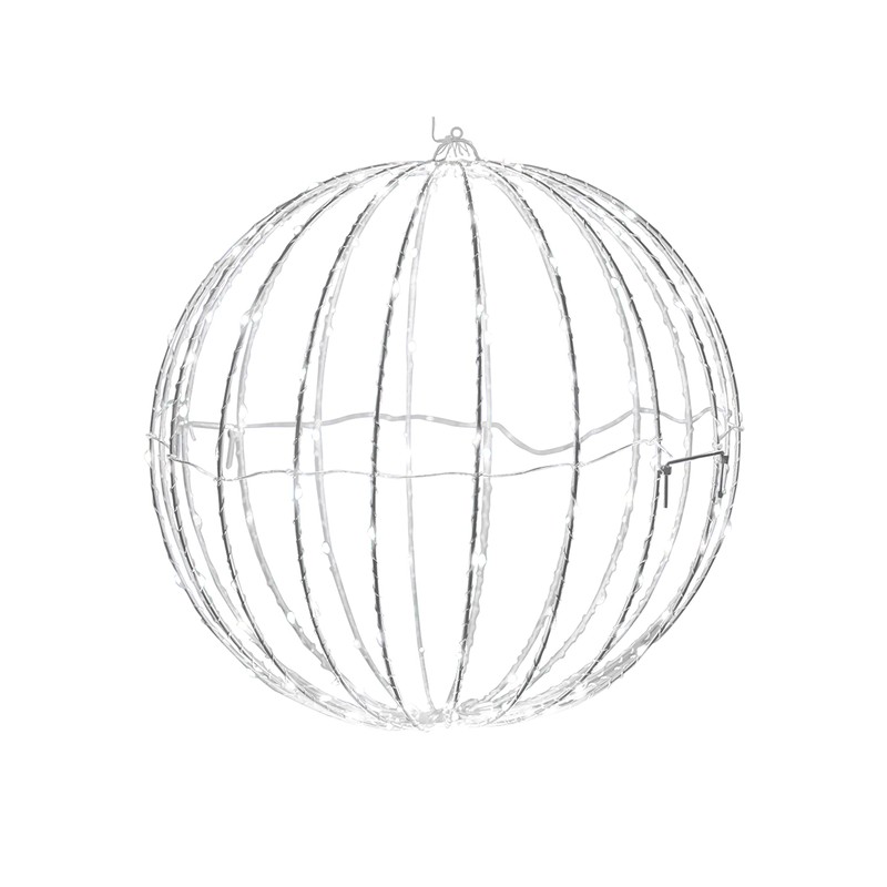 Alpine Corporation 16" H Indoor/Outdoor Foldable Metal Hanging Ornament with