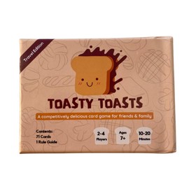 Toasty Toasts: The Competitively Delicious Card Game | Easy Family-Friendly Strategy | 2-4 Players (Travel Edition)