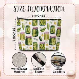 Pickle Cosmetic Bag, Just A Girl Who Loves Pickles Travel Makeup Bag, Pickle Gifts for Pickle Lovers, Small Unique Makeup Bag, Birthday Gifts for Teen Girls Women Sisters Besties Friends -18