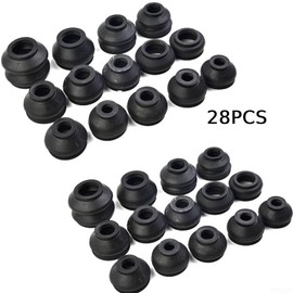 28 Pieces Ball Joint Boat Suspension Steering Dust Protection Track Tie Rod Kit