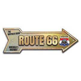 MightySkins Peel and Stick Art Removable Route 66 Missouri Decal Decor 24" Directional Sticker Vinyl Wall Decals