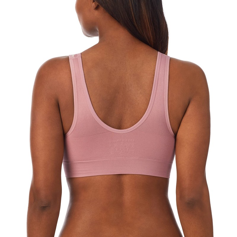 ELLEN TRACY Women's Underwear, Seamless Wirefree Bra, Bralette with Removable
