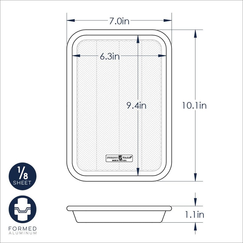 Nordic Ware Prism Baking Eighth Sheet, Natural