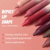 JUAAZIN Matte Lip Lipstick Crayon Lip Liner Thick Pencil, High-Pigment