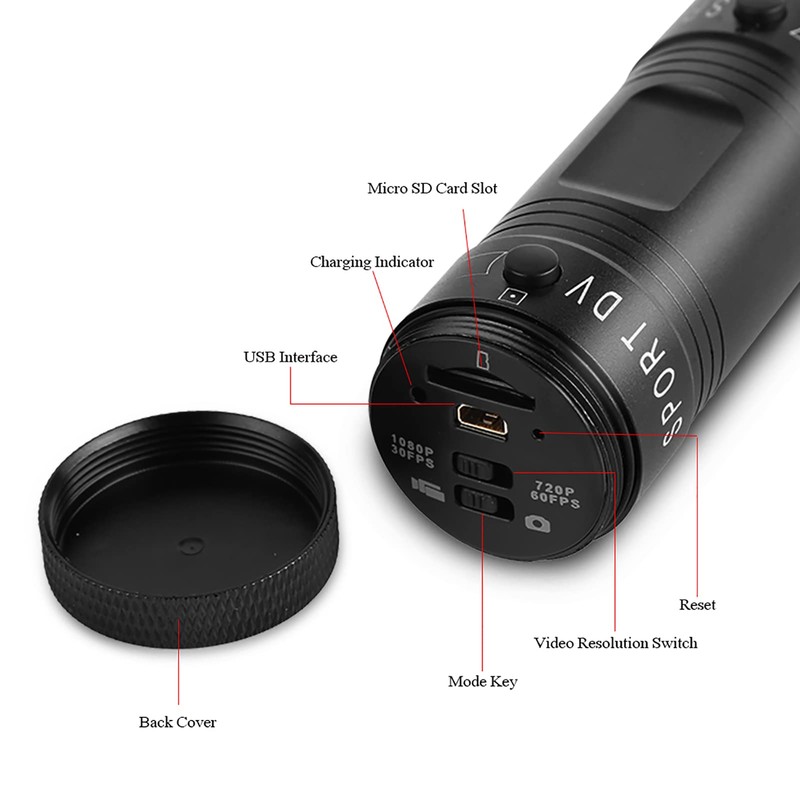 Portable Mini DV, Full HD 1080P Waterproof Outdoor Video Camera