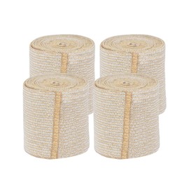 Nexskin 2" Organic Latex Free American Cotton - Comfort Elastic Bandage with Single Hook & Loop Closure - Beige, 4 Pack