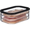 Mepal Modula 3-Ply Nordic Black Cold Meat Box - 1650