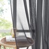 PONY DANCE Curtains for Living Room, Grey Transparent Curtains, Set