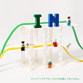 INIBUD Pillar Classic Block Parts Compatible Foundation Plate Roof Triangular Pillar White (12 Pieces)