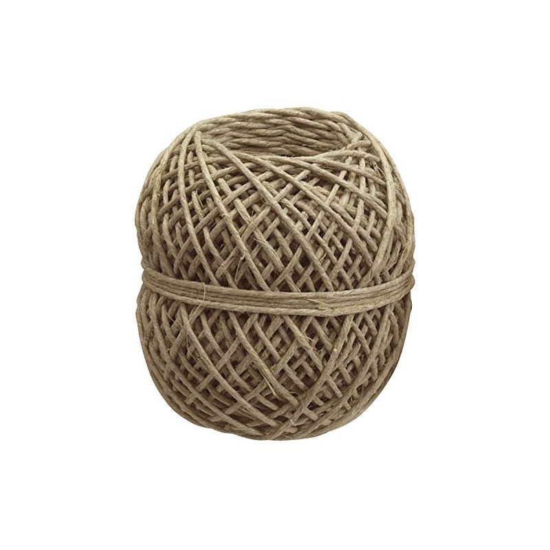 Bindfaden, 200m lang, für Paketgewicht 8kg, Innenablauf, Stärke 2mm, beige