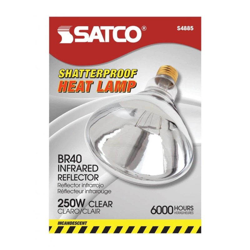 Satco Dimmable R40 Shatterproof Silver Light Bulbs 2 Count Pack