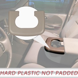 Center Console Cup Holder Replacement Pad Compatible with 1997-2003 Ford F150 Truck Accessories Cupholder Armrest Cover Trim (Tan/Beige)