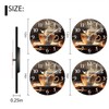 DTOIVSAT Coffee Wall Clock Non-Ticking Silent Clocks Battery Operated Analog