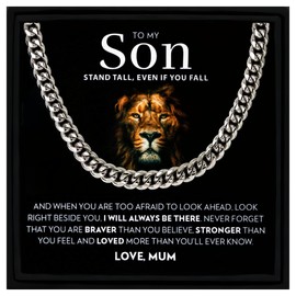 Mum's Gift: Cuban Chain Necklace for Son's Birthday