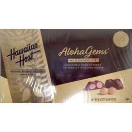 Hawaiian Host Milk Chocolate Covered Macadamia Nuts 8 oz (227 g) 14 pieces (3 Packs)