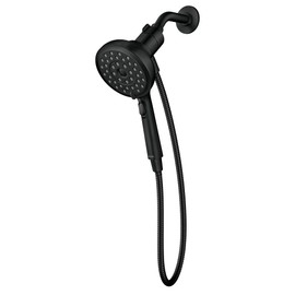 Moen Verso Handshower, Detachable Round Shower Head with Magnetix Docking System, 60" Hose, Matte Black, 220H2BL