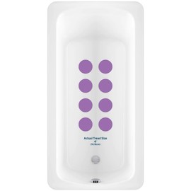 Kahuna Grip Bathtub Bath and Shower 4" Circle Non-Slip Traction Treads (Purple)